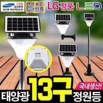 태광조명 태양광 13구 정원등 실외 잔디 펜션 야외 인테리어 LED 조명 SCD017A, 13구 정원등-올인원(흰빛)