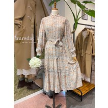 써스데이아일랜드 핀턱 디테일 롱 원피스(T218MOP257W)(1302870)