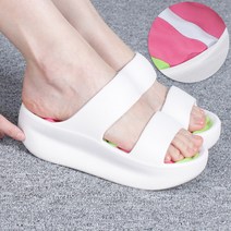 강북오빠 여성 무지개 EVA 아쿠아 젤리슈즈 샌들 사무실 슬리퍼