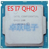 파워딜 엔지니어링 버전 인텔 I7 프로세서 ES QHQJ 1.6 GHZ AS QHVX Skylake CPU 내부 그래픽 HD530, 한개옵션0