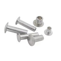 10/50pcs M2 M2.5 M3 M4 M5 M6 GB873 알루미늄 둥근 편평트러스 머리 반 중공 생크 리벳 직경 2-6mm 길이 3, 13 25mm_03 50pcs M3