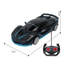 RC카 1:18 4wd 2.4g 시리즈 제어 소년을위한 조명 와 빠른 속도 경주 운전, 협력사, 56 검은 차