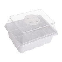 미니온실 간단 비닐하우스 온실장 베란다온실 12 홀 plant tray box 10, 하얀색