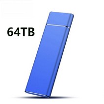 Portable SSD High Speed 2TB 1TB 500GB Type-C External Hard Drive 4TB 16TB USB 3.1 Storage Disks For, [18] Blue 64TB