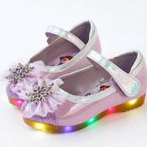 5세여아 겨울왕국 발목끈 불빛 공주구두 시동 초등학생 결혼식