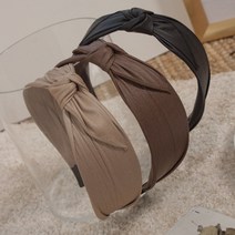 키메라제이 가죽느낌 리본 반다나 헤어밴드