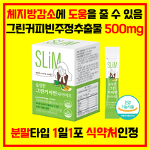 간편한 섭취 찬물에 잘 녹는 분말타입 그린커피빈 생두 네슬레 원두 클로로겐산 커피 다이어트 식약처인증 2000mg, 120포