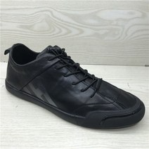 남자 스니커즈 명품 운동화 천연 소가죽 신발 슬림 플랫 스트링