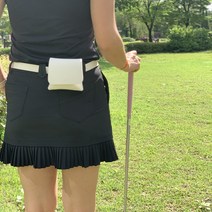 여성 골프힙색 골프공 주머니 볼주머니 벨트형 파우치, 힙색-블랙