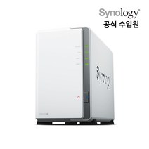 시놀로지 Synology DS220J NAS 스토리지 2베이 + NAS 하드 2TB+2TB