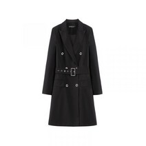 상견례옷차림 원피스 결혼식복장 아나운서 44사이즈 하객룩 긴팔 XL까지 블랙 허리벨트 자켓형