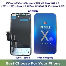 휴대폰 호환 액정수리 LCD교체 incell lcd display zy for iphone x xs xr xsmax 11 pro 12 pro max 12 mini 13 터치, 자이 12 12 프로 인셀