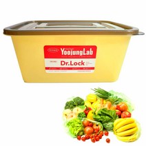 유정랩 신선유지용기 직사각형 5L (1P) 빅박스 과일 야채 보관 그린박스 그린백