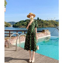 20대 30대 여자 여성 휴양지 해수욕장 여행용 원피스