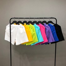 맨스토리 남여공용 컷팅 쭈리 4부 밴딩 반바지