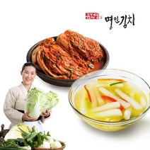 [식품명인 유정임] 포기김치+단호박 동치미 골라담기, 포기김치3kg+단호박 동치미1kg