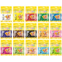 탱탱 아이클레이 50g 지퍼 파우치 낱색 12색 단색 아모스, 살구