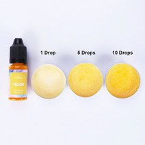 비누만들기 비누키트재미를 위한 10ML 수지 안료 양초 비누 DIY UV 에폭시 금형 쥬얼리 제작 용품 공예품, 02 Yellow