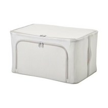 이케아 HEMMAFIXARE 헴마픽사레 수납케이스 의류보관함 34x51x28 수납함 정리함, 화이트그레이_805.039.12