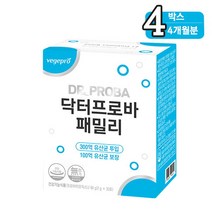 [닥터프로바] 패밀리 온가족 유산균 30포 X 4박스, 상세 설명 참조, 상세 설명 참조
