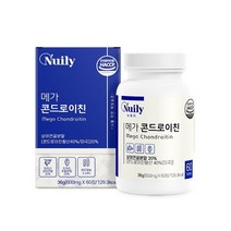 뉴일리 메가 콘드로이친 60정 상어연골분말 해조칼슘 우슬 밀크칼슘 보스웰리아 초록입홍합 비타민미네랄, 1개
