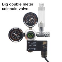 수족관 co2 레귤레이터 마그네틱 솔레노이드 체크 밸브 물고기 탱크 식물 액세서리 diy co2 control system reactor generator kit, 솔레노이드 큰 2 미터, g5-8 미국 플러그 110v