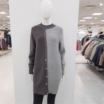 셀러허브 1 조이너스 DP03 배색 단추 롱 니트티 JACW1-WSL310 460