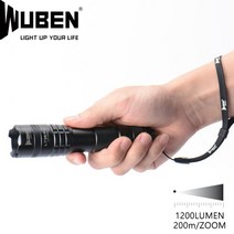 우벤라이트 LT35-PRO 줌라이트 1200루멘 200m LT35-PRO/손전등만, 1개