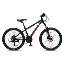 트라젠 24호 21단 유압식디스크 MTB 자전거 TM2400D 미조립, 블랙레드