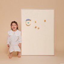 [바보사랑] 릴리 원톤 M 유아 자석 칠판 보드, 상세 설명 참조, 색상:그린 / 프레임:네츄럴