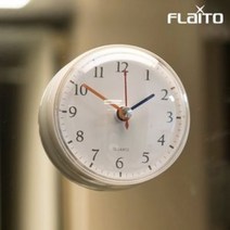 국산 간편흡착 욕실시계 무소음 이케아벽 친구집들이선물 방수 흡착 시계 3종 모음, 01_젤리 무소음 방수시계 아이보리
