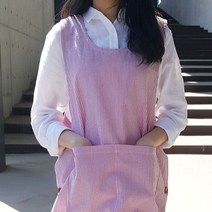 방가지똥 레드 리플지지미 앞치마, 1개, 99사이즈