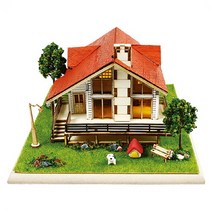 DIY 조립 스토리 하우스 전원주택A, 단품, 쿠팡 단품, 단품