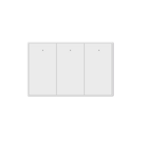 스위치 Zemismart-Tuya Zigbee 스마트 벽 조명 푸시 버튼 인터럽터 중립 스마트라이프 앱 알렉사 구글 홈 컨트롤, 6.White 3-Gang - With Neutral
