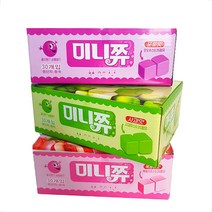[팔도상회] 과일맛캬라멜 미니쮸 30개입 (포도맛 사과맛 복숭아맛), 포도향