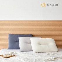 [베네코트]깨끗한 잠 비누베개 메모리폼과 저데니아솜 편한 수면 낮은 쫀득 경추 숙면베개, 아이보리