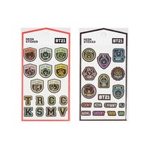 BT21 네온스티커, 레드