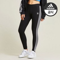 아디다스 여성용 3STRIPES 오리지널 레깅스 타이즈 요가바지 - HD2350