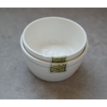 에릭스 단청백자 스프볼 소 고온 소성 초강화 도자기 죽공기 후식잔, 1개