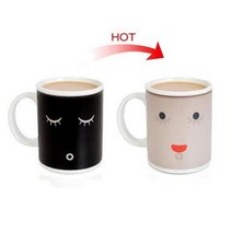 특이한머그컵 열감지 색상변경 머그컵 쓸데없는선물 집들이선물특이한머그컵 열감지 색상변경, 색상 변경 눈, 350ml