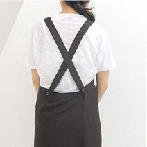 카페 X자형앞치마 커피앞치마 생활방수앞치마 X자형앞치마 주방앞치마 미용실 애견 교사앞치마, 여성용 프리, 와인