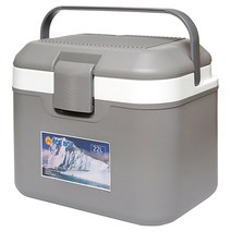 노스폴K 아이스박스 22L 보냉 차량용 이동식 쿨러 레저 캠핑용품, 회색