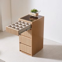 도아르 드레스룸 아일랜드 서랍장 좁은 틈새 와이드, 오크