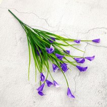 칼라 백합 꽃 꽃다발 조화 실내 야외 사무실 홈 정원 장식 인테리어, 02 보라색