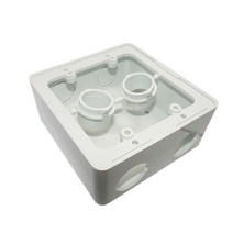 PVC 정사각 콘센트 박스 2개용, 1개