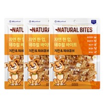 원더독스 네추럴바이트 치킨피쉬큐브 180g 3개묶음 사사미, 1팩