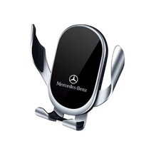 벤츠 고속 무선 충전 핸드폰 거치대 A C E S클래스 CLA CLS GLC GLA GLE 벤츠로고 QC 3.0 시거잭 무료, 15-18년C클래스