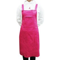 시둥마켓 +[시둥마켓]+_ 어깨끈앞치마 작업앞치마 코튼앞치마 미용실앞치마 커트앞치마, 인조가죽 생활방수 포켓앞치마 1개-핑크 작업용