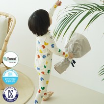 따솜 모이앤듀 베이비덕 40수 텐셀모달 9부 유아동 주니어 실내복 상하