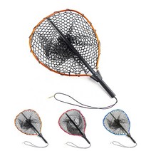 TFC 텔레스코픽 넷 실리콘 송어뜰채 계류뜰채, 레드